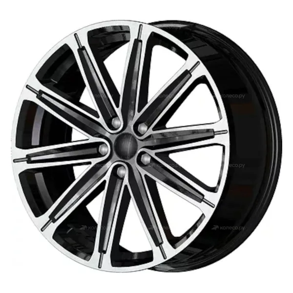 Carwel Тара 7,5J×19 5×114.3 ET40 DIA 64,1 Чёрный с полировкой (AB)