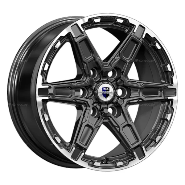 K&K Дистрикт (КС1159) 8J×18 6×139.7 ET25 DIA 106,1 Чёрный бриллиант