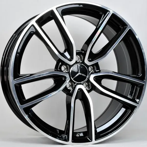 TS-5505 BMF 8,5J×19 5×112 ET35 DIA 66,45 Чёрный с полированной лицевой частью