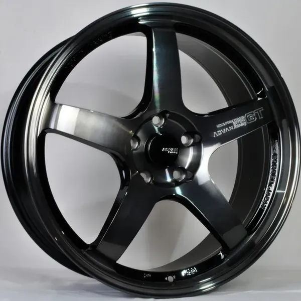 ANZ-5477 BMF Black Varnish 8,5J×19 5×114.3 ET40 DIA 67 Чёрный с полированной лицевой частью