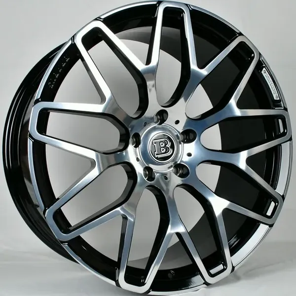 TS-8139 BMF 10J×22 5×130 ET30 DIA 84 Чёрный с полированной лицевой частью