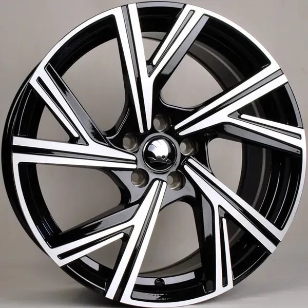 TS-5548 BMF 7,5J×17 5×100 ET35 DIA 57 Чёрный с полированной лицевой частью