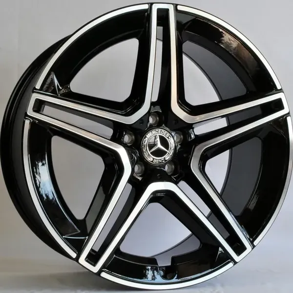 ANZ-3067 BMF 11J×21 5×112 ET42 DIA 66,45 Чёрный с полированной лицевой частью