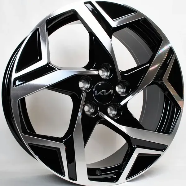 TS-5700 BMF 7J×17 5×114.3 ET45 DIA 67 Чёрный с полированной лицевой частью