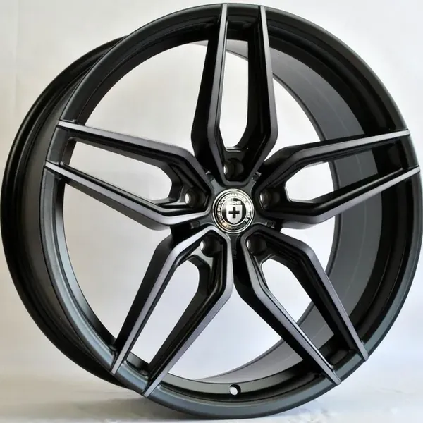 TS-5521 Matte BMF Black varnish 8,5J×20 5×114.3 ET35 DIA 67 Чёрный с полированной лицевой частью