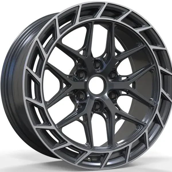 TS-6154 BMF 9J×20 6×139.7 ET15 DIA 106 Чёрный с полированной лицевой частью