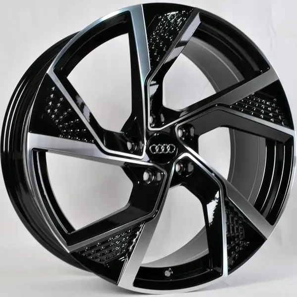TS-5706 BMF 9J×20 5×112 ET30 DIA 66,45 Чёрный с полированной лицевой частью