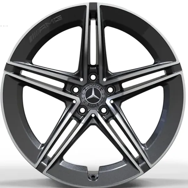 TS-6176 GMF 9,5J×19 5×112 ET38 DIA 66,4 Графит с полированной лицевой частью