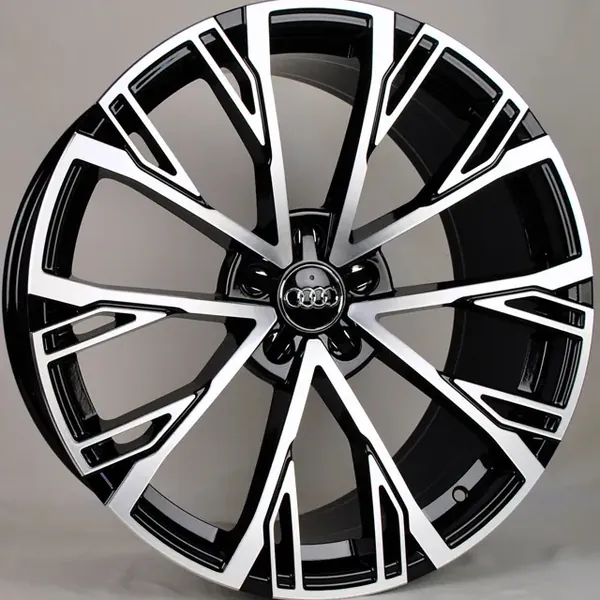TS-5170 BMF 9,5J×22 5×112 ET20 DIA 66,45 Чёрный с полированной лицевой частью