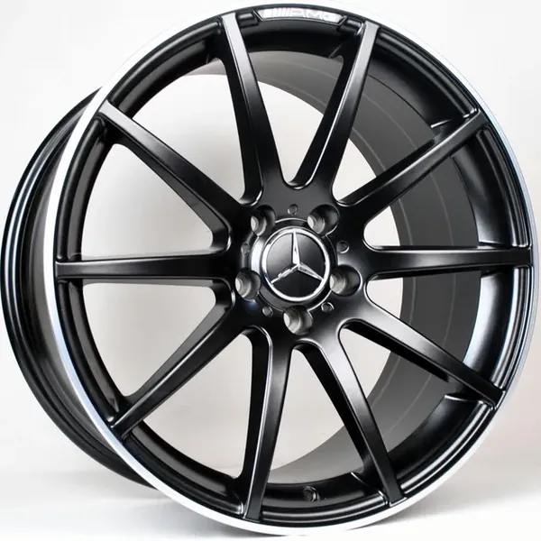 TS-1092 Matte BML 8,5J×19 5×112 ET38 DIA 66,45 Чёрный с фрезеровкой