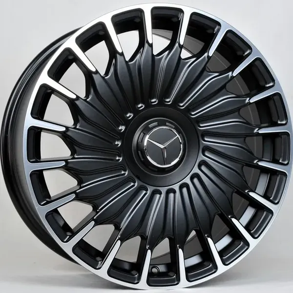ANZ-0042 Matt BML 8,5J×19 5×112 ET45 DIA 66,45 Чёрный с фрезеровкой