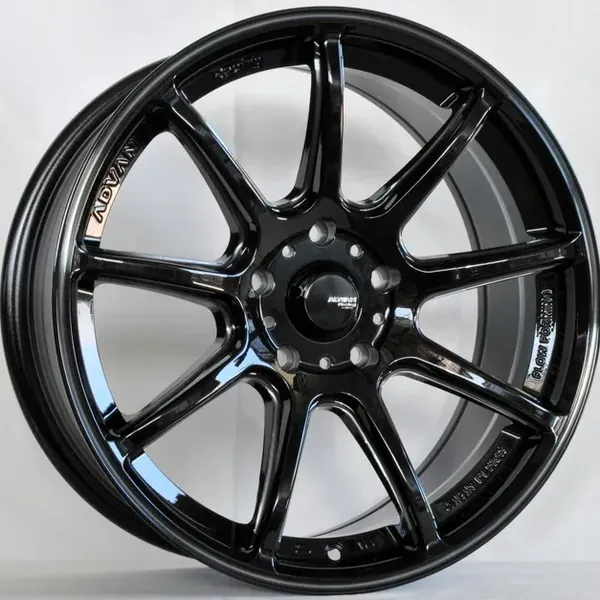 ANZ-9024 Black Milling Black Varnish 7,5J×17 5×114.3 ET32 DIA 67 Чёрный с фрезеровкой