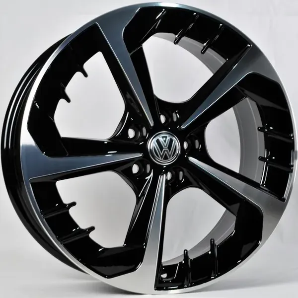 TS-5723 BMF 7J×17 5×100 ET38 DIA 57 Чёрный с полированной лицевой частью